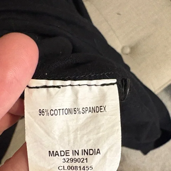 Black Maxi Dress with Blue Embroidered V-Neck 3X - Picture 3 of 6